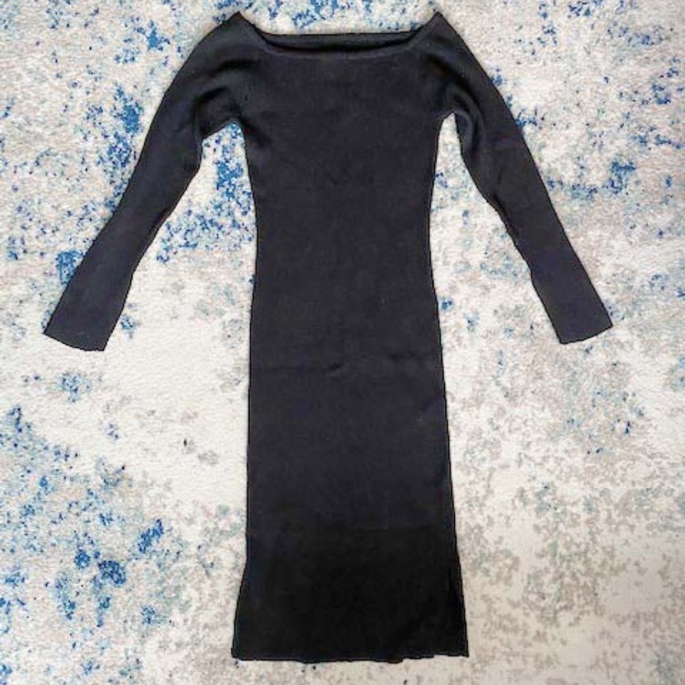 Pixley Ribbed Knit Midi Dress